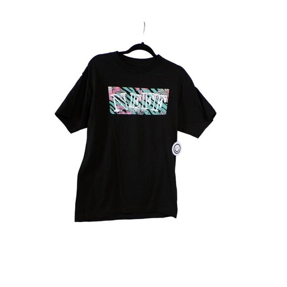 Neff Mens Floral Fill Logo Black Tiger Tee Shirt Size: M NWT - Picture 1 of 3